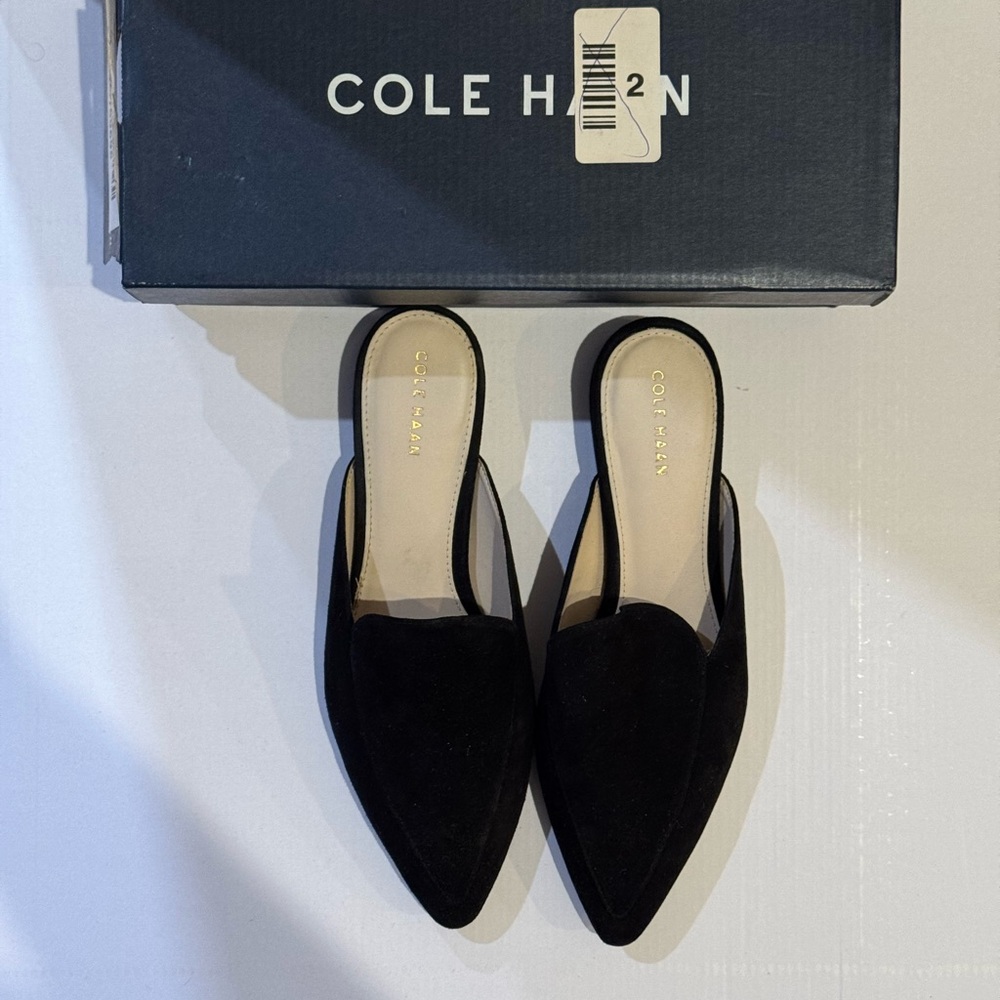Cole Haan Black Suede Piper Mule - Picture 10 of 15